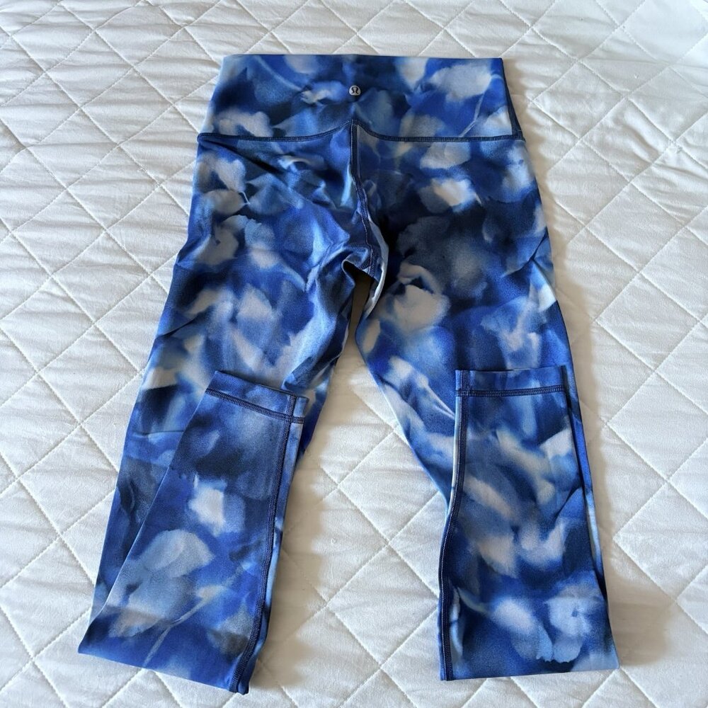 Lululemon Womens Size 6 Wunder Under Hi-Rise Full-On Luxtreme Leggings Blue - Picture 6 of 7